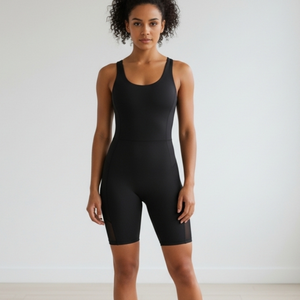Fabletics Biker Short Workout Athletic Romper